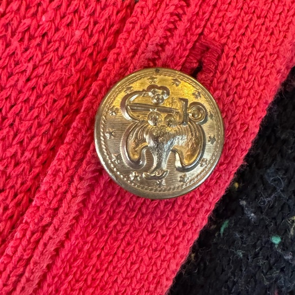 Vintage Kitsch Realtor Sweater Vest Embroidered Deed For Sale Made in USA Artsy - Picture 8 of 9